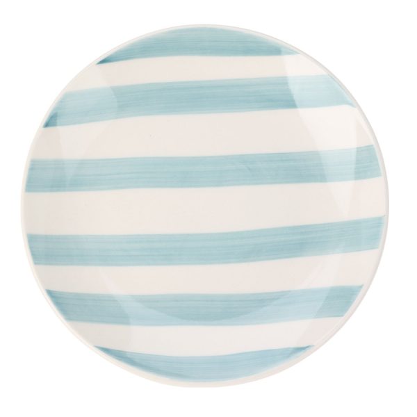 Striped Stoneware Plate 19cm (4 Colours) - Image 9