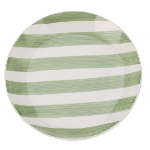 Striped Stoneware Plate 27cm (4 Colours) - Image 5