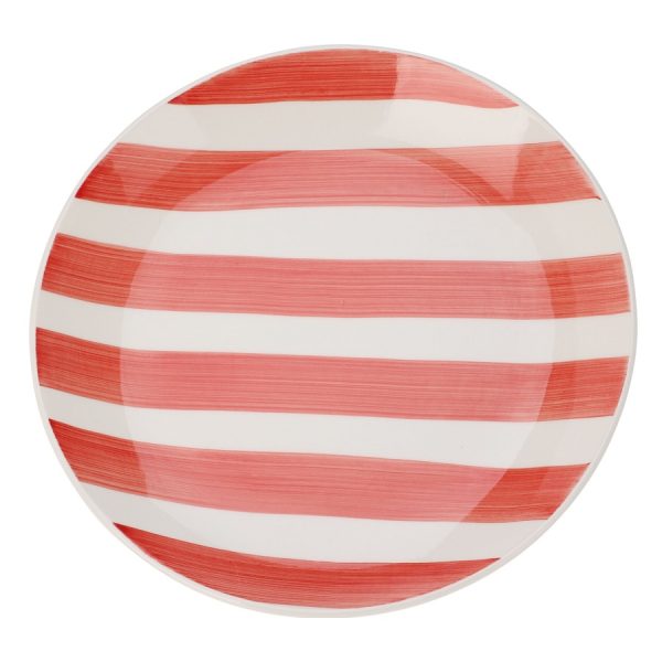 Striped Stoneware Plate 27cm (4 Colours) - Image 4