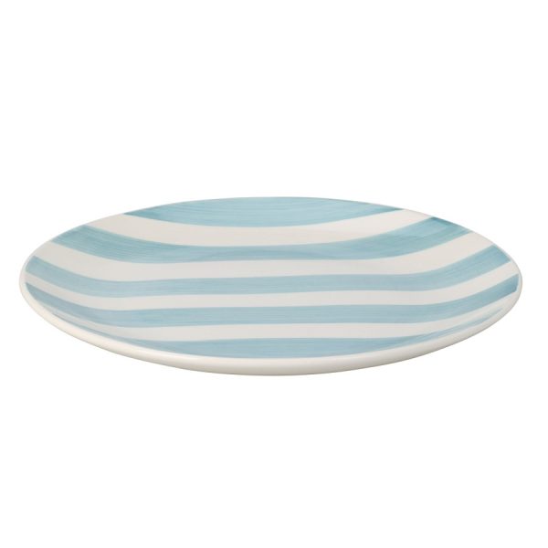 Striped Stoneware Plate 27cm (4 Colours) - Image 3