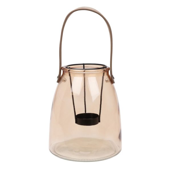 Glass Candle Holder with Handle (2 Colours) - Image 2