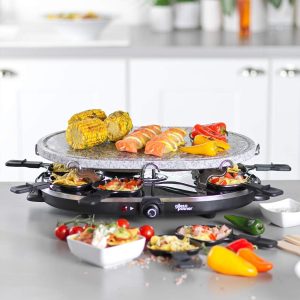G&P 8 Pcs Stone Raclette Grill