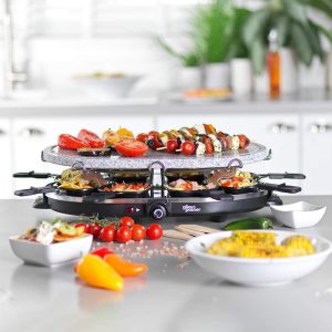 G&P 8 Pcs Stone Raclette Grill