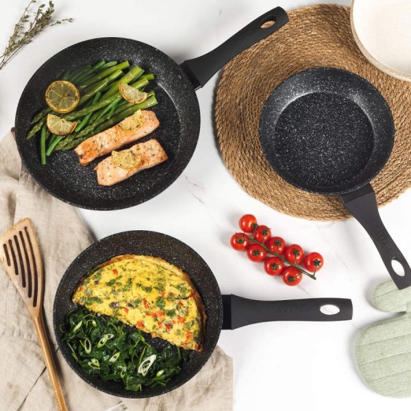 Salter Megastone 3 Pcs Frypan Set