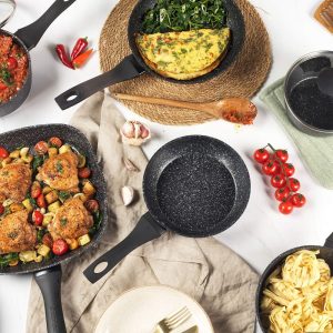 Salter Megastone 3 Pcs Frypan Set