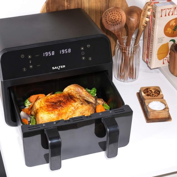 Salter 7 Lt Dual Air Fryer with Divider - Image 2